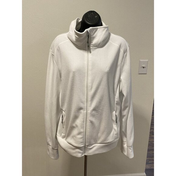 Danskin Now Jackets & Blazers - Danskin Now Jacket Womens Size XL(16/18)  White Long Sleeves Zippered Pockets